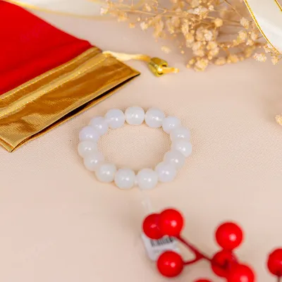 Vòng Tay Mã Não Trắng 1A 12 Ly 079-0341A-12