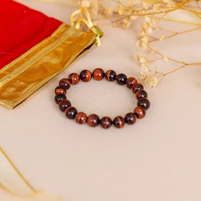 Vòng Tay Mắt Hổ Đỏ 3A 10 Ly 079-0403A-10