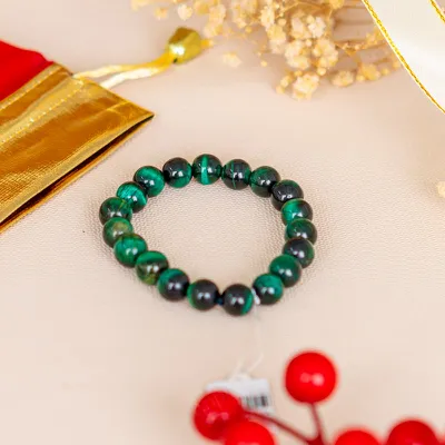 Vòng Tay Mắt Hổ Xanh Lá 1A 10 Ly 079-0441A-10