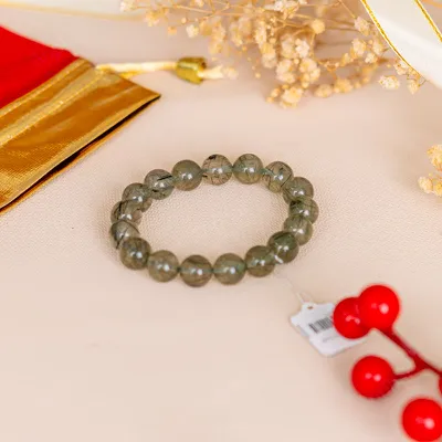 Vòng Tay Thạch Anh Tóc Xanh Loại 1 12 Ly 07-2162-12