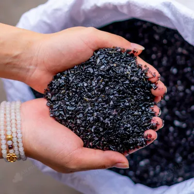 Vụn Đá Obsidian Đen Mini