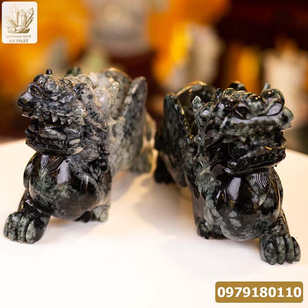 Cặp Tỳ Hưu Ngọc Phỉ Thúy cao cấp