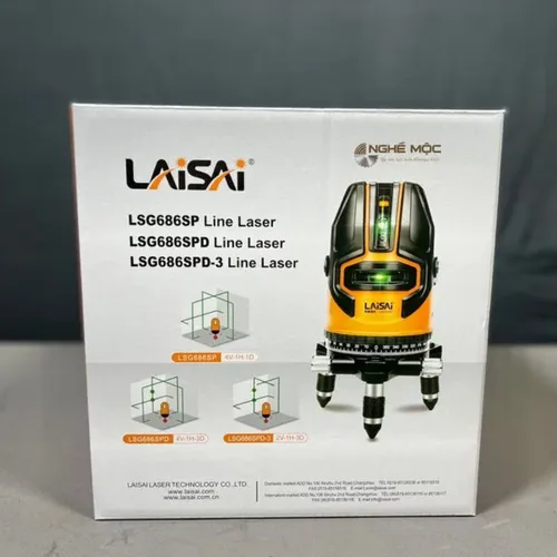Máy cân bằng laser 5 tia xanh Laisai LSG686SPD