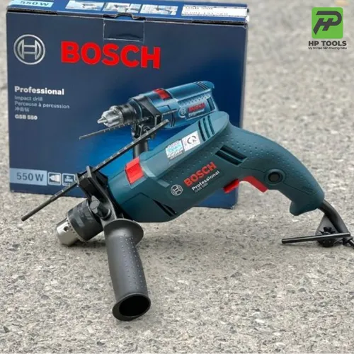 Máy khoan động lực điện Bosch GSB 550 550W (06011A15K0) Bản hộp giấy
