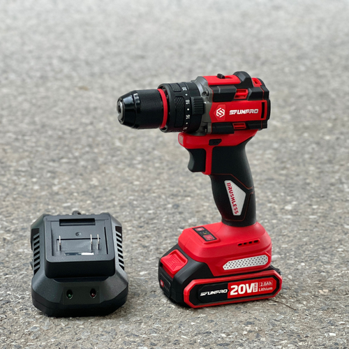 Máy khoan pin 20V đầu 10 có búa SFUNPRO S20 DCR10A