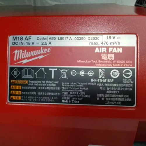 Quạt chạy pin Milwaukee M18 AF ( 0886 )