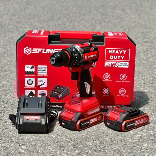 Máy khoan pin 20V đầu 10 có búa SFUNPRO S20 DCR10A