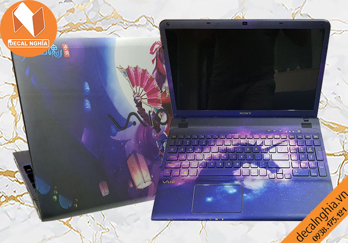 Aluminum skin dán laptop Sony Vaio SVE được in với công nghệ Lazer Aluminum skin dán laptop Sony Vaio SVE được in với công nghệ Lazer