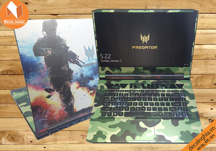 Aluminum skin dán laptop Acer Predator Triton 500 PT515 (N18W3) mang đậm dấu ấn cá nhân Aluminum skin dán laptop Acer Predator Triton 500 PT515 (N18W3) mang đậm dấu ấn cá nhân