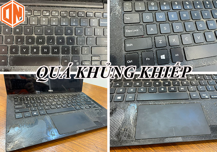 Bàn phím laptop dell chảy nhựa