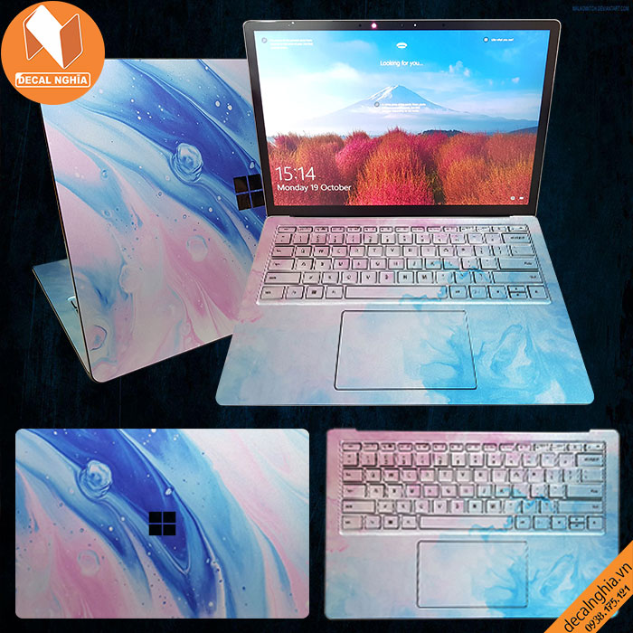 Aluminum skin dán Surface Laptop 3