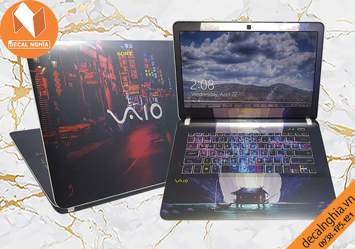 Aluminum skin dán laptop Sony Vaio SVF được in với công nghệ Lazer Aluminum skin dán laptop Sony Vaio SVF được in với công nghệ Lazer