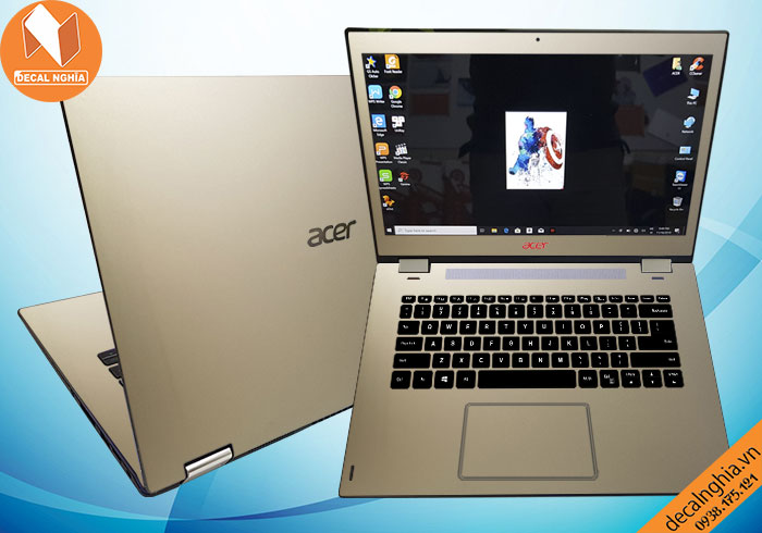 Aluminum dán laptop Acer Spin 3 SP314 giữ nguyên màu zin vỏ máy Aluminum dán laptop Acer Spin 3 SP314 giữ nguyên màu zin vỏ máy