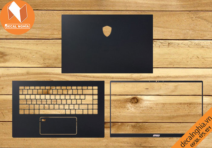 Chi tiết gói dán laptop msi Prestige 15 Chi tiết gói dán laptop msi Prestige 15