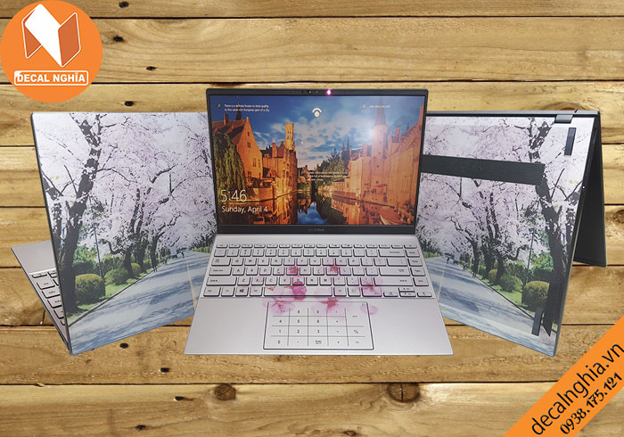 Aluminum skin dán laptop Asus Zenbook UX425 được in với công nghệ Lazer Aluminum skin dán laptop Asus Zenbook UX425 được in với công nghệ Lazer