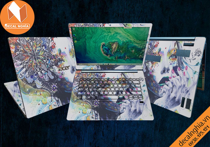 Aluminum skin dán laptop Acer Swift 5 SF514 được in với công nghệ Lazer Aluminum skin dán laptop Acer Swift 5 SF514 được in với công nghệ Lazer