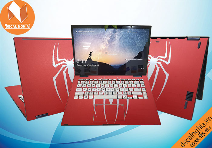 Aluminum skin dán laptop Asus TP412 được in với công nghệ Lazer Aluminum skin dán laptop Asus TP412 được in với công nghệ Lazer