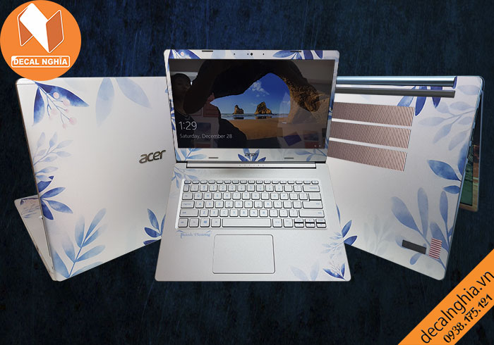 Aluminum skin dán laptop Acer Aspire 5 A514 được in với công nghệ Lazer Aluminum skin dán laptop Acer Aspire 5 A514 được in với công nghệ Lazer
