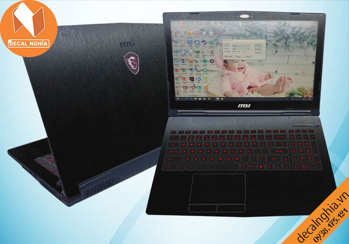 Decal laptop MSI GL63 giữ nét nguyên bản Decal laptop MSI GL63 giữ nét nguyên bản
