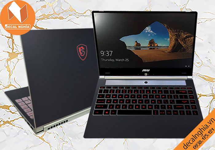 Decal laptop MSI 15 A10M giữ nét nguyên bản Decal laptop MSI 15 A10M giữ nét nguyên bản