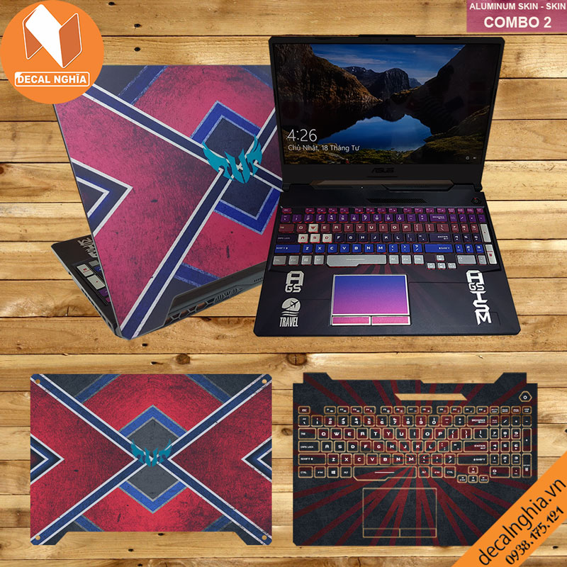 Aluminum skin dán laptop Asus TUF A15 FA506L