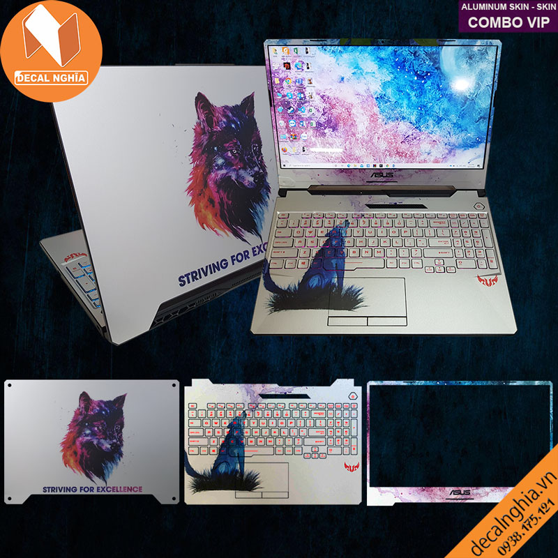 Aluminum skin dán laptop Asus TUF A15 FA506L