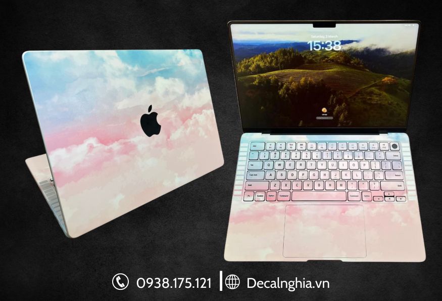 Dán bàn phím macbook custom nhiều màu sắc