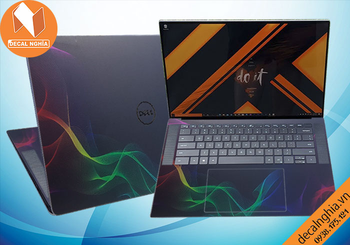 Aluminum skin dán laptop Dell XPS 15 9500 được in với công nghệ Lazer Aluminum skin dán laptop Dell XPS 15 9500 được in với công nghệ Lazer