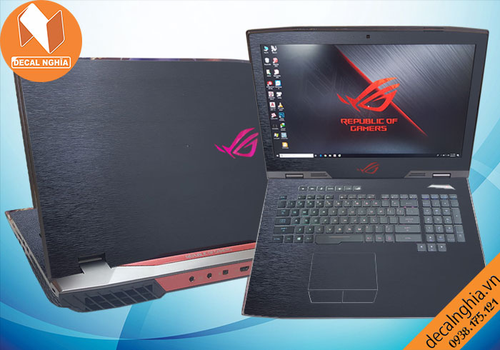 Decal laptop Asus Rog G703G giữ nét nguyên bản Decal laptop Asus Rog G703G giữ nét nguyên bản