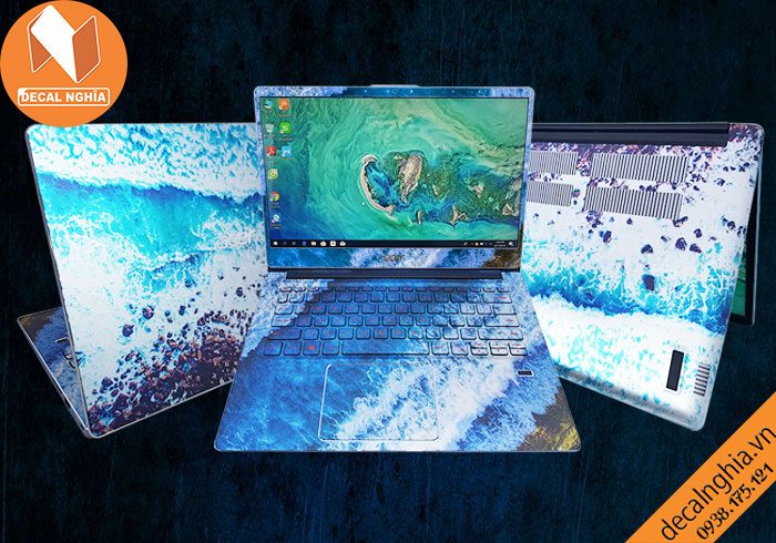 Aluminum skin dán laptop Acer Swift 3 SF314 được in với công nghệ Lazer Aluminum skin dán laptop Acer Swift 3 SF314 được in với công nghệ Lazer