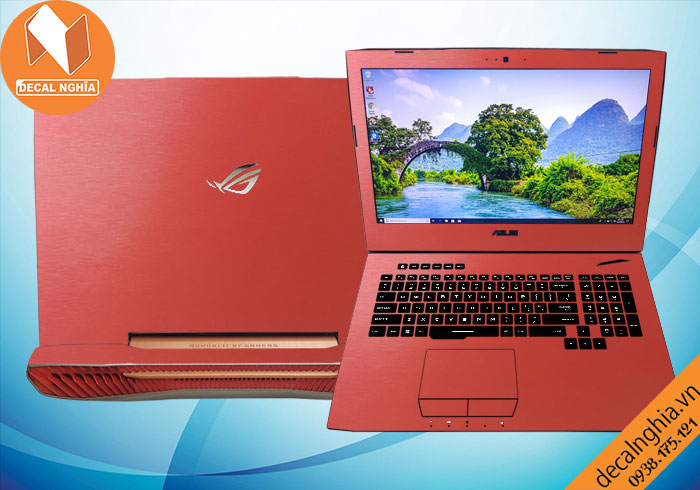 Decal laptop Asus G752V giữ nét đẹp nguyên bản Decal laptop Asus G752V giữ nét đẹp nguyên bản