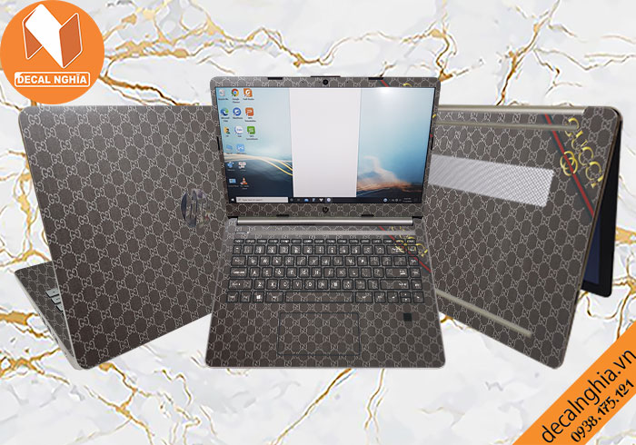 Aluminum skin dán laptop HP 14s được in với công nghệ Lazer Aluminum skin dán laptop HP 14s được in với công nghệ Lazer