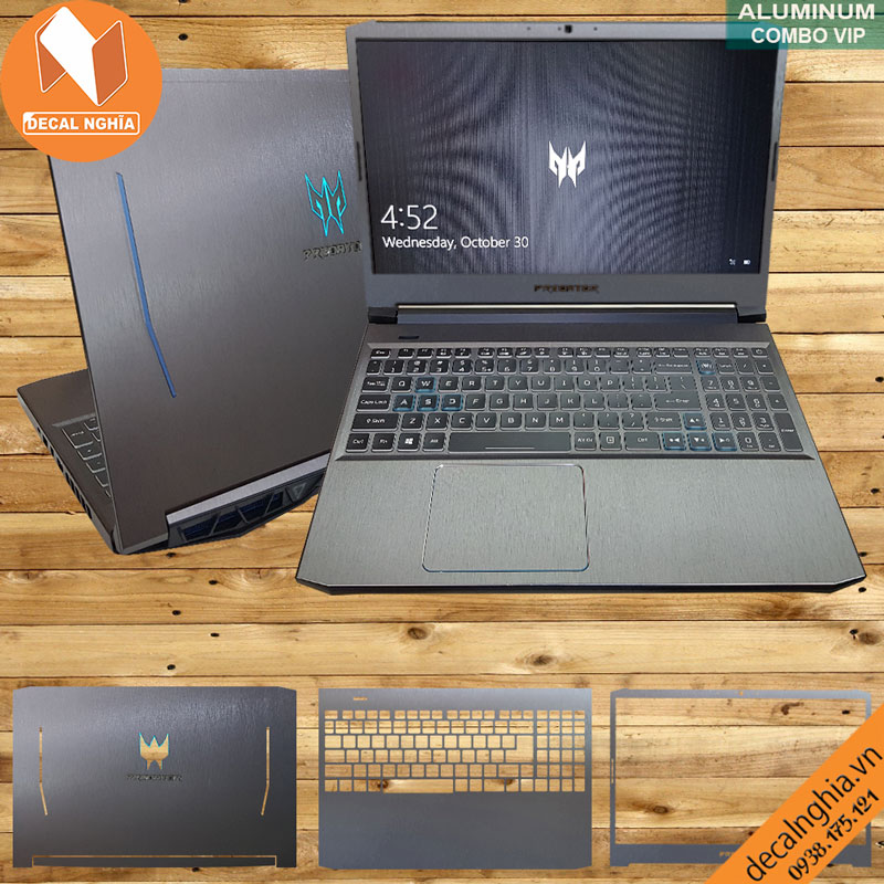 Aluminum dán laptop Acer Predator Helios 300 PH315-52 2020