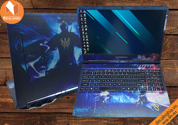 Aluminum skin dán laptop Acer Predator Helios 300 PH315-52 2020 mang đậm dấu ấn cá nhân Aluminum skin dán laptop Acer Predator Helios 300 PH315-52 2020 mang đậm dấu ấn cá nhân
