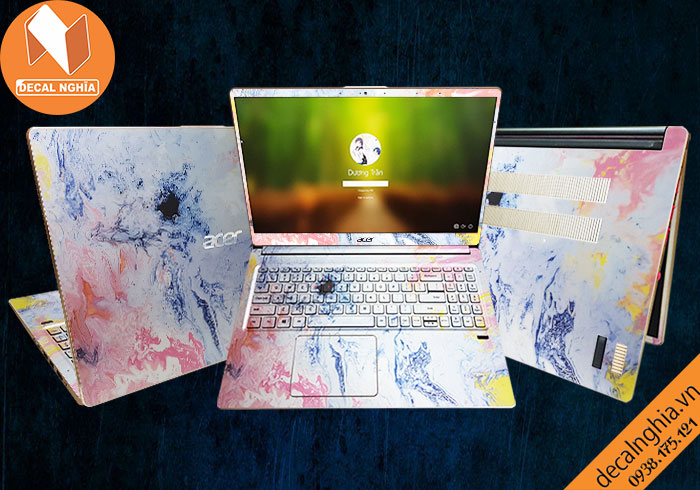 Aluminum skin dán laptop Acer Swift 3 SF315 được in với công nghệ Lazer Aluminum skin dán laptop Acer Swift 3 SF315 được in với công nghệ Lazer