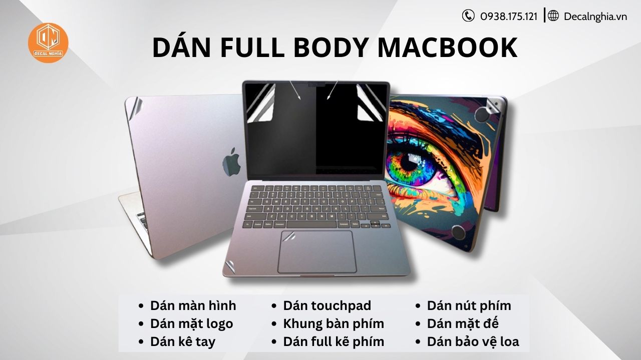 Dán full body macbook