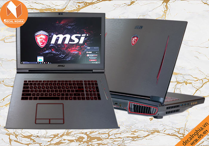 Decal laptop msi gt73 titan pro giữ nét nguyên bản Decal laptop msi gt73 titan pro giữ nét nguyên bản
