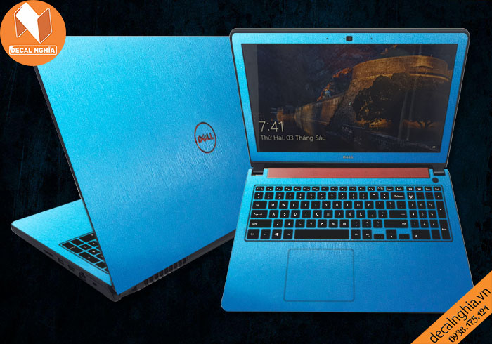 Aluminum dán laptop Dell Inspiron 15 5577 giữ nguyên màu zin vỏ máy Aluminum dán laptop Dell Inspiron 15 5577 giữ nguyên màu zin vỏ máy