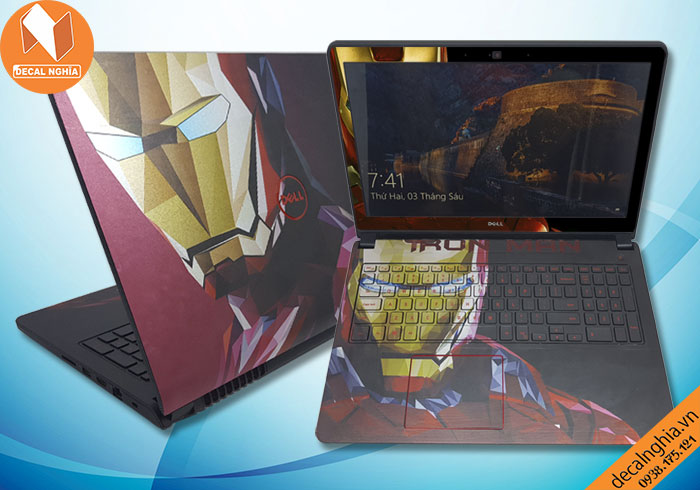 Aluminum skin dán laptop Dell Inspiron 15 5577 được in với công nghệ Lazer Aluminum skin dán laptop Dell Inspiron 15 5577 được in với công nghệ Lazer