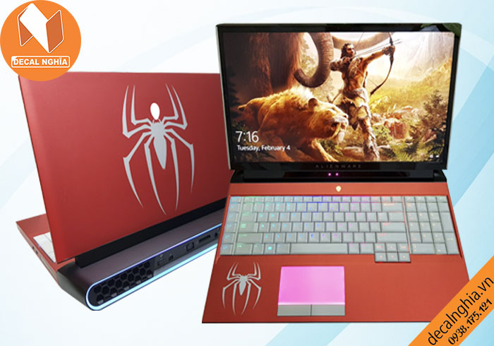 Aluminum skin dán Laptop Alienware Area 51M tản nhiệt tốt trong quá trình sử dụng Aluminum skin dán Laptop Alienware Area 51M tản nhiệt tốt trong quá trình sử dụng