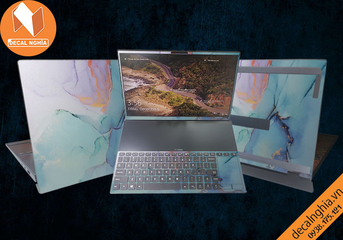 Aluminum skin dán laptop Asus ZenBook Duo UX481F được in với công nghệ Lazer Aluminum skin dán laptop Asus ZenBook Duo UX481F được in với công nghệ Lazer