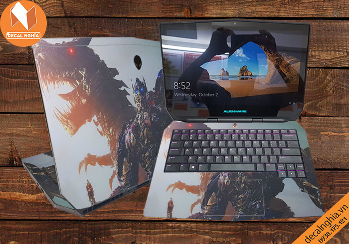 Aluminum skin dán Laptop Alienware 13R2 tản nhiệt tốt trong quá trình sử dụng Aluminum skin dán Laptop Alienware 13R2 tản nhiệt tốt trong quá trình sử dụng