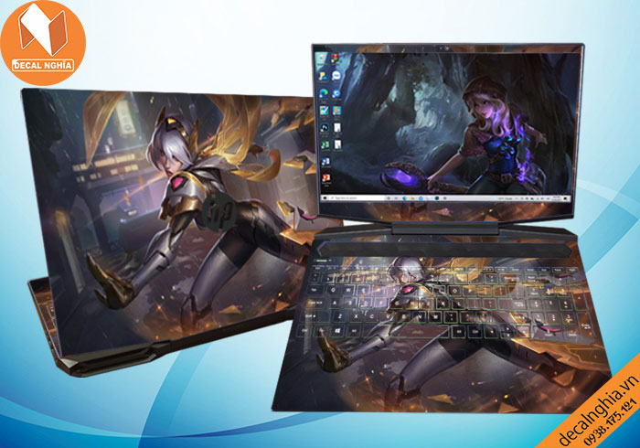 Aluminum skin dán laptop HP Pavilion Gaming 15 được in với công nghệ Lazer Aluminum skin dán laptop HP Pavilion Gaming 15 được in với công nghệ Lazer