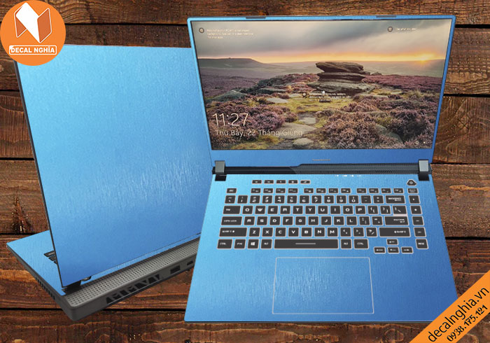 Aluminum dán laptop Asus Rog G513 giữ nguyên màu zin vỏ máy Aluminum dán laptop Asus Rog G513 giữ nguyên màu zin vỏ máy