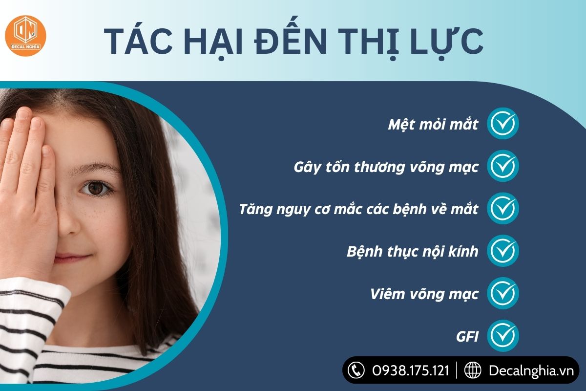 Tác hại của ánh sáng xanh từ màn hình laptop đối với mắt