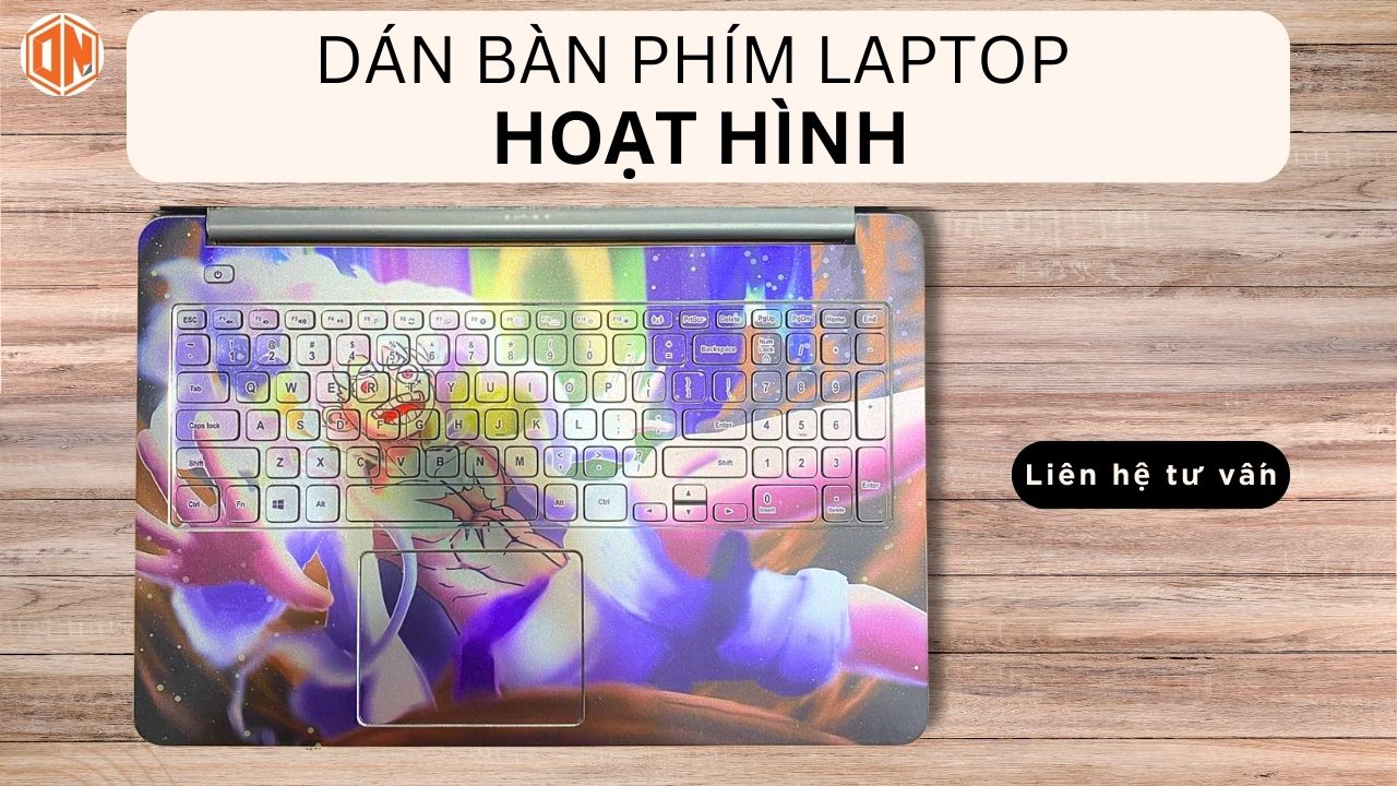 Dán bàn phím laptop dell chủ đề hoạt hình
