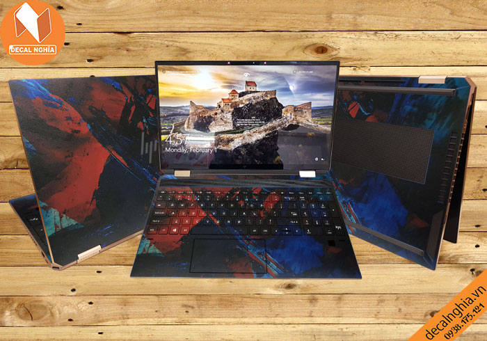 Aluminum skin dán laptop HP Spectre x360 15 được in với công nghệ Lazer Aluminum skin dán laptop HP Spectre x360 15 được in với công nghệ Lazer