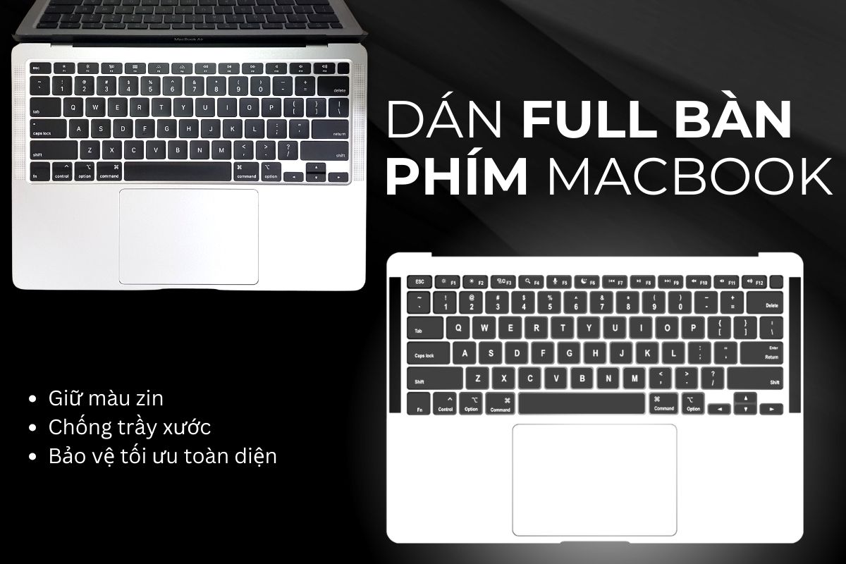 Dán full bàn phím macbook