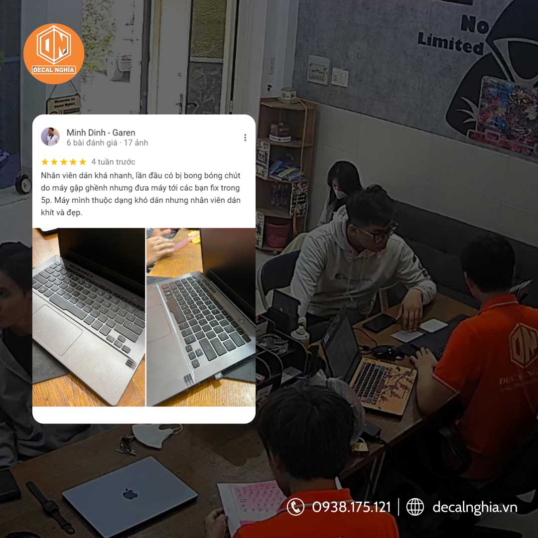 Review của khách hàng tại Decal Nghĩa