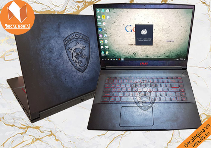 Aluminum skin dán laptop MSI gf 63 mang đậm dấu ấn cá nhân Aluminum skin dán laptop MSI gf 63 mang đậm dấu ấn cá nhân
